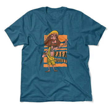 Indian Guru - Baba Marley Men/Unisex T-Shirt in Heather Deep Teal color